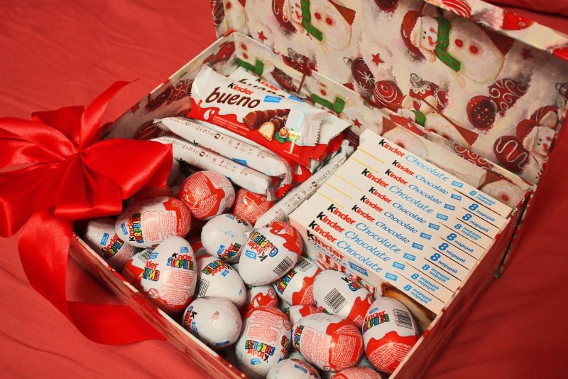 Подарочные коробки со сладостями
