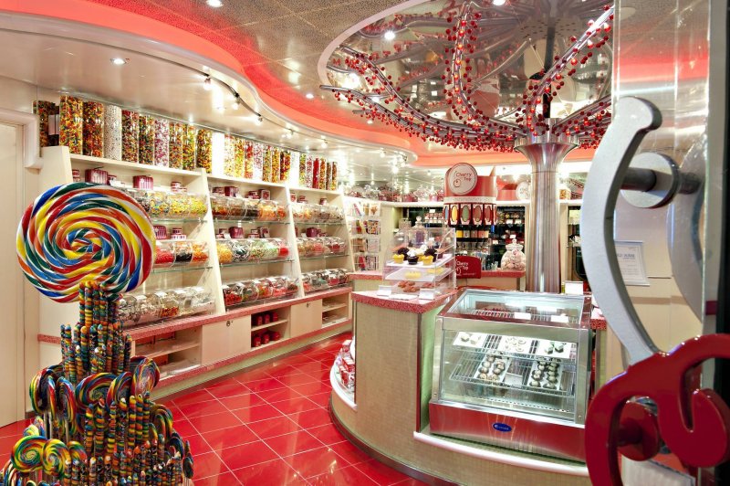Интерьер магазина сладостей