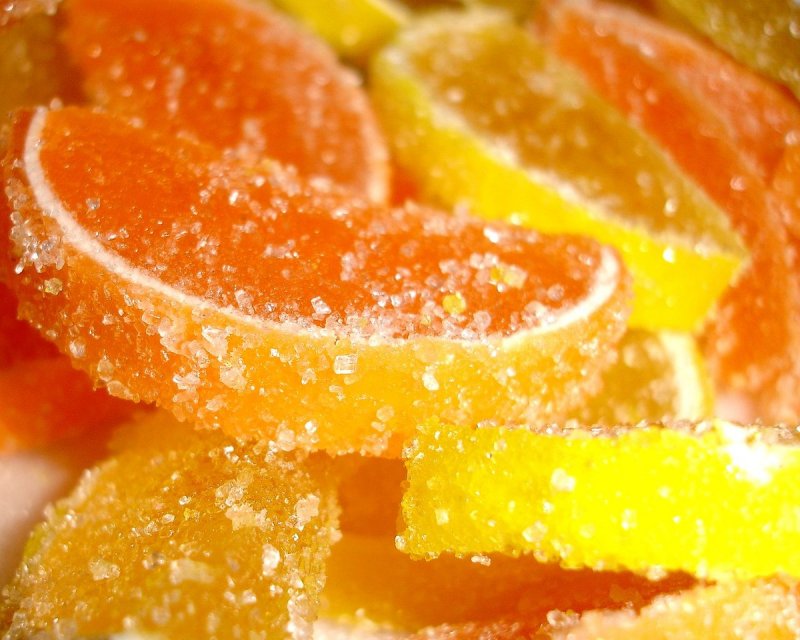 Засахаренные апельсиновые дольки