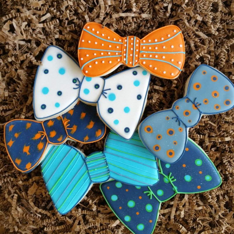 Бабочки из печенья