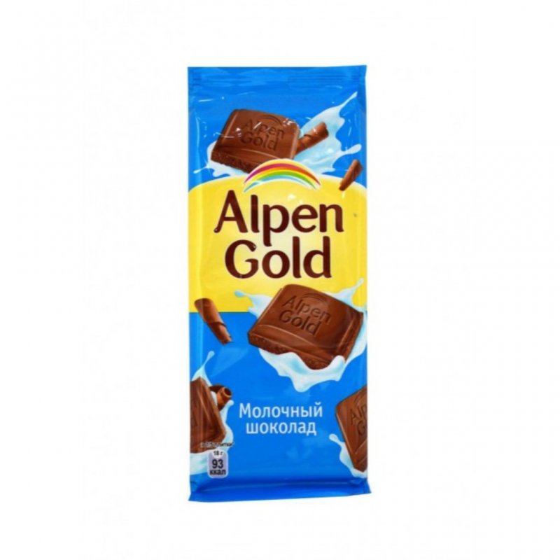Шоколад Alpen Gold молочный какао-Бобы и черника