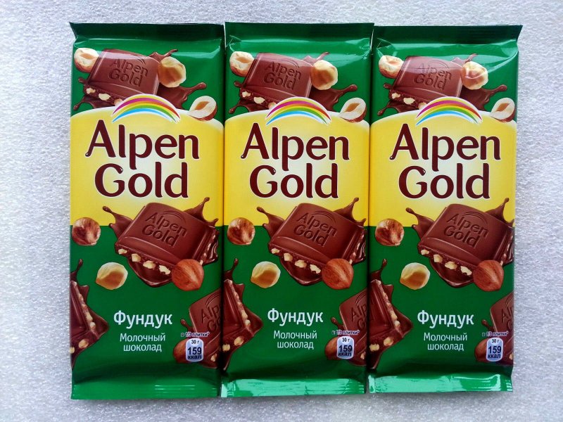 Шоколад Альпен Гольд зеленый