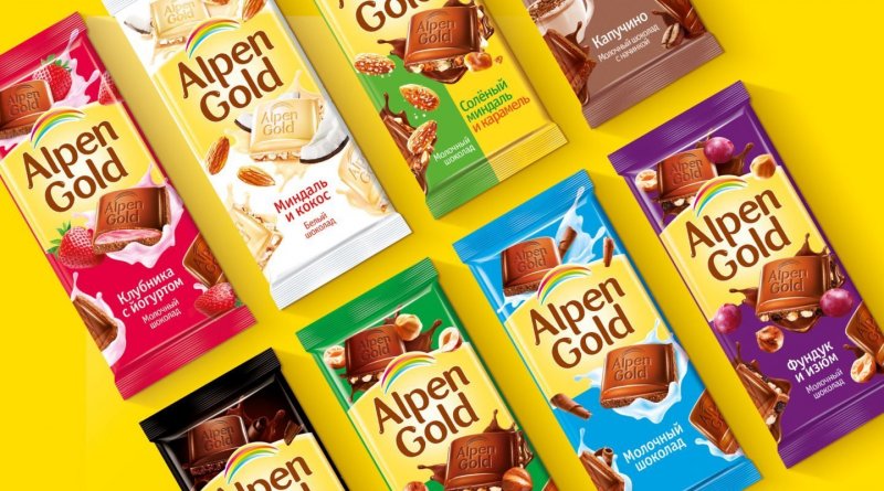 Сколько стоит ящик шоколадка Альпен Гольд