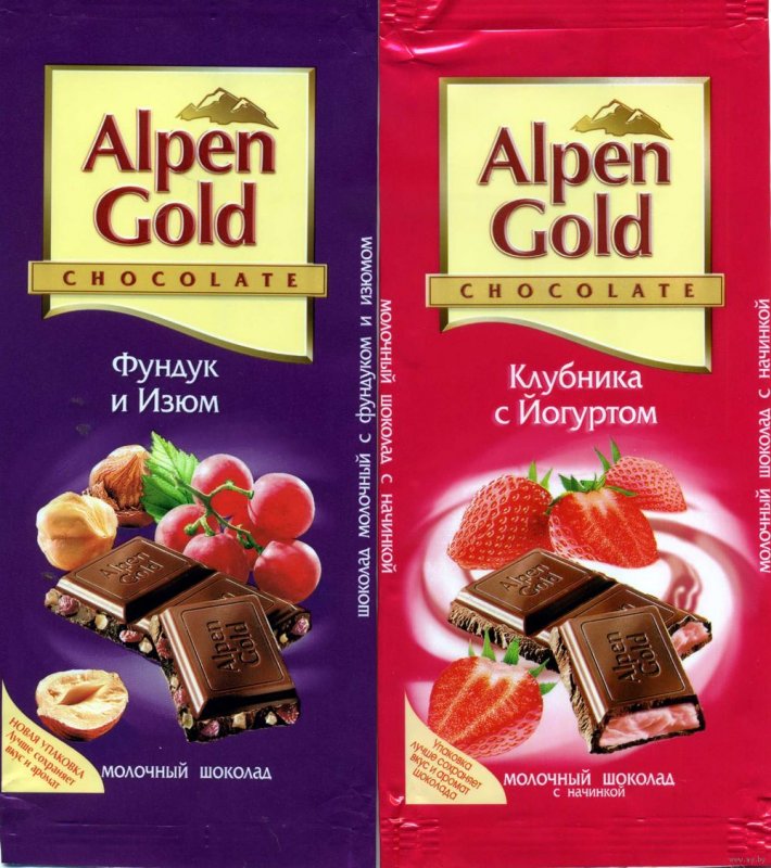 Альпен Гольд белый шоколад