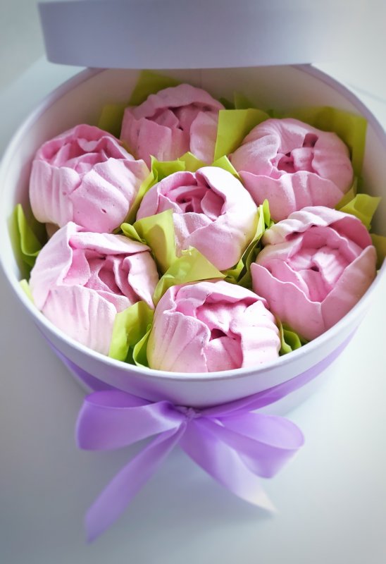 Зефирный букет тюльпанов