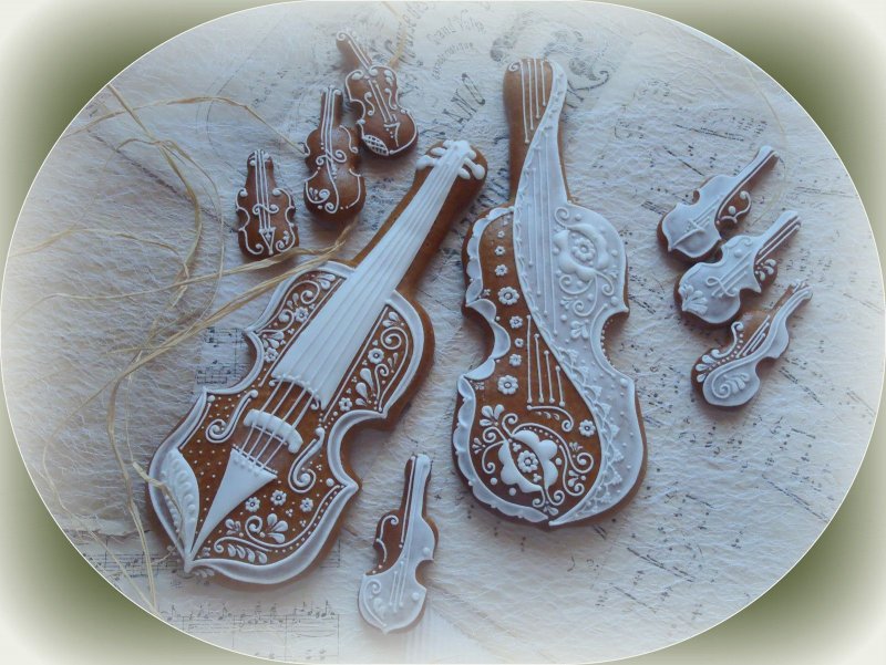 Пряничные музыкальные инструменты