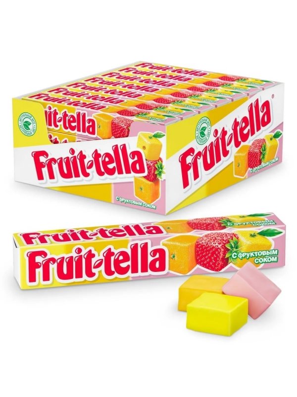 Жевательная конфета Fruittella ассорти, 41 г
