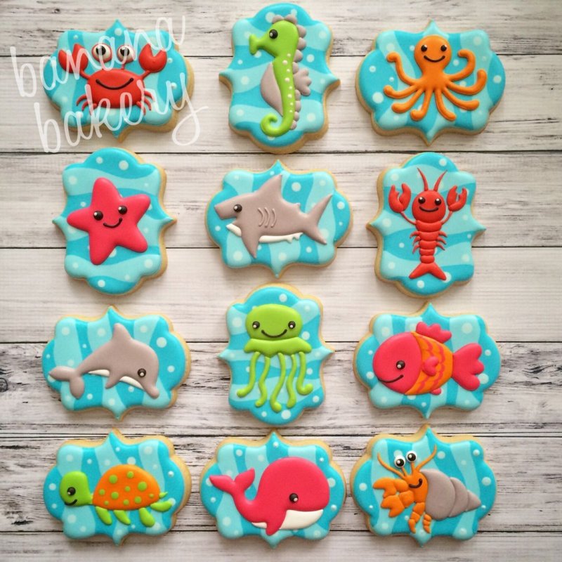 Печенье в морской тематике