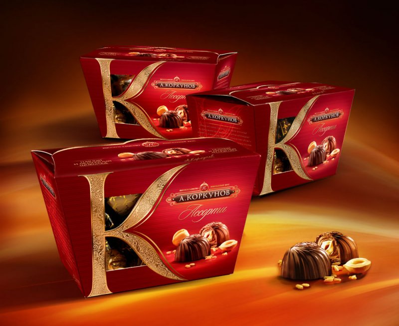 Упаковка шоколада Коркунов