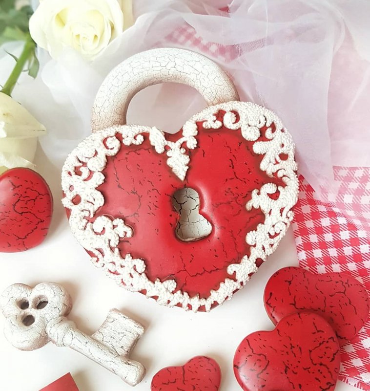 Печенье на день Святого Валентина