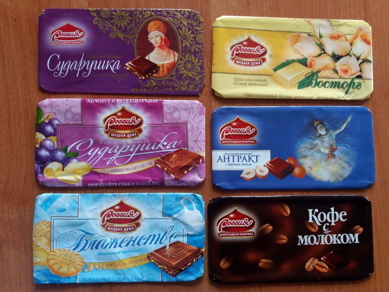 Шоколад Россия щедрая душа в 90х