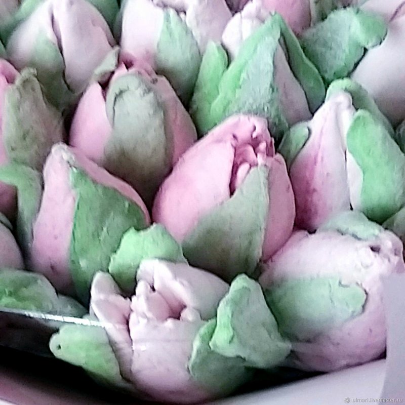 Тюльпаны из зефира