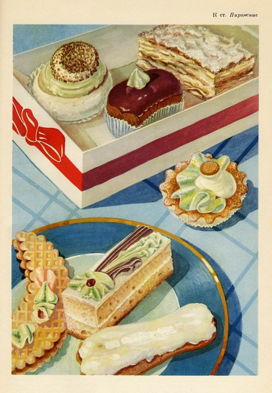 Советские школьные пирожные