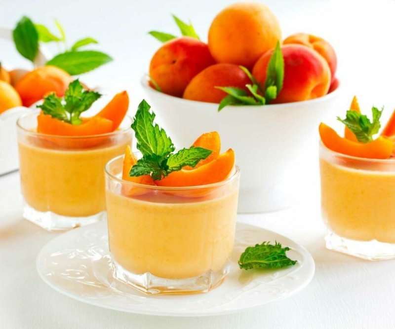Peach Melba десерт