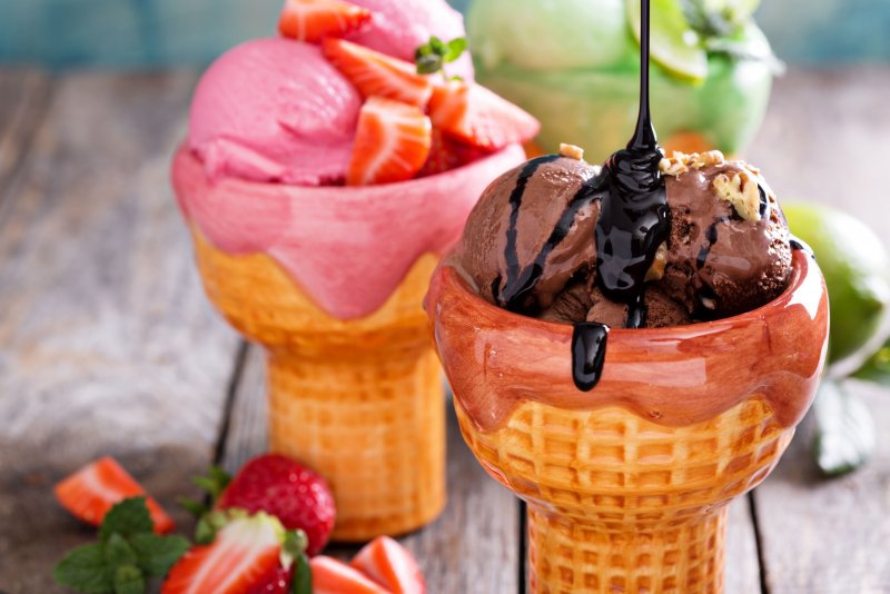 Сливочно шоколадное мороженое