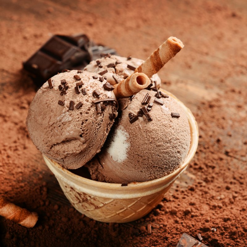 Шоколадное мороженое Десерты
